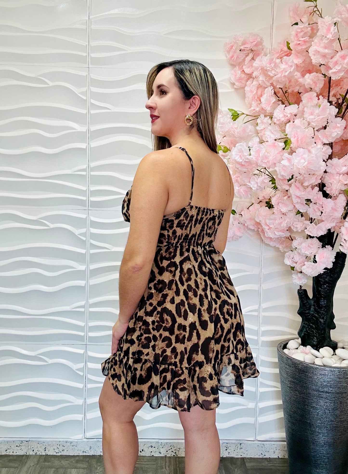 Animal print dress