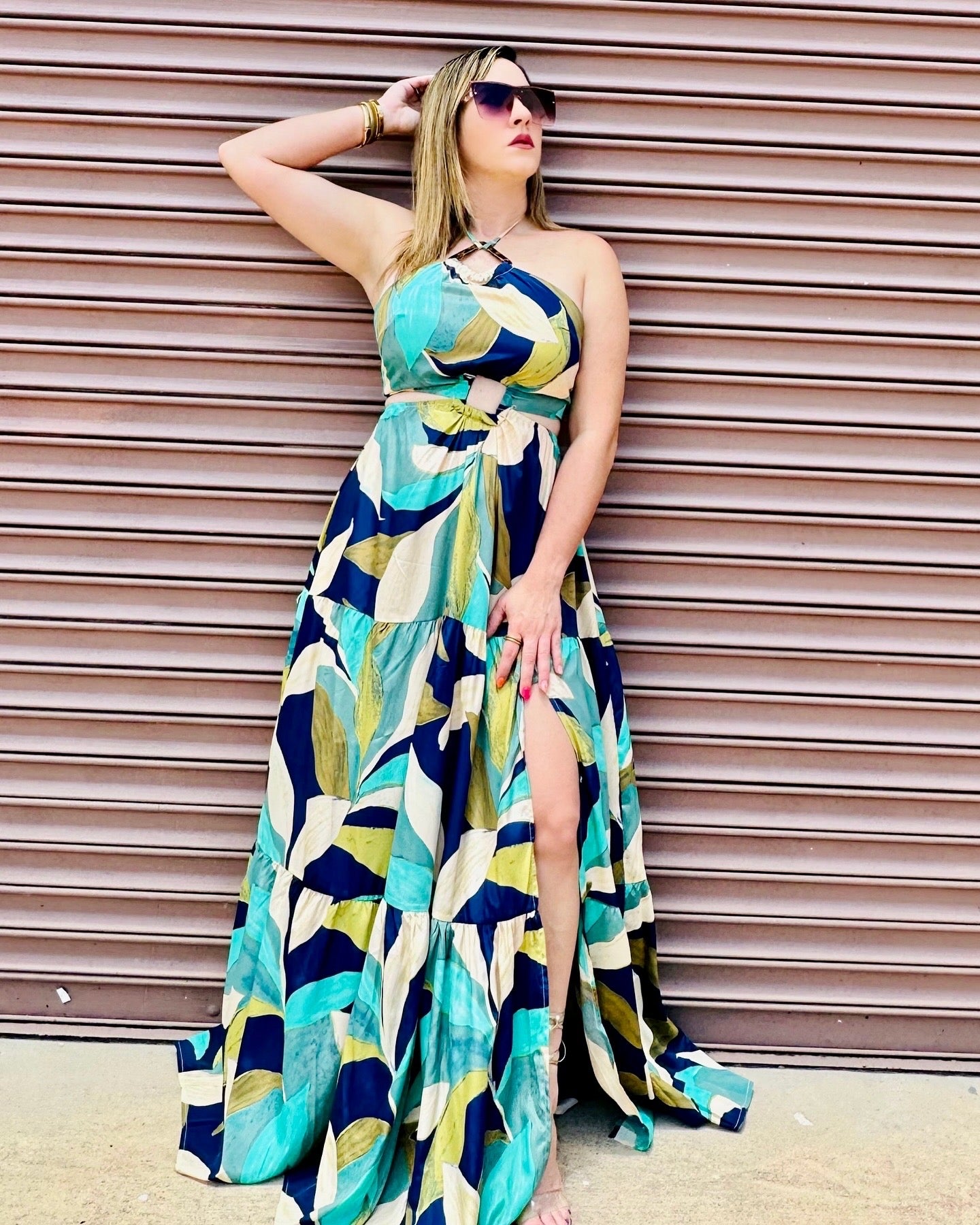 Tropical maxi dress