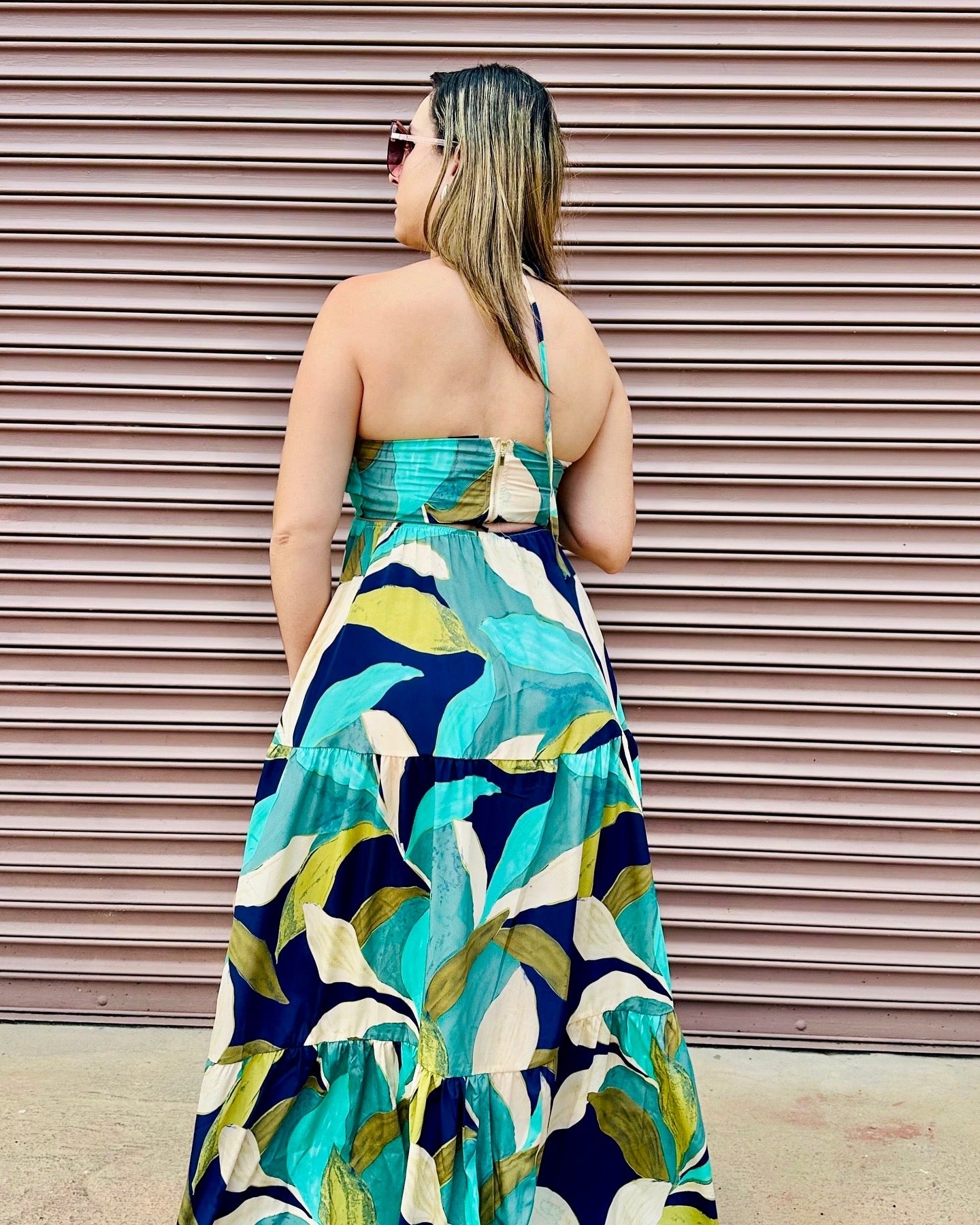 Tropical maxi dress