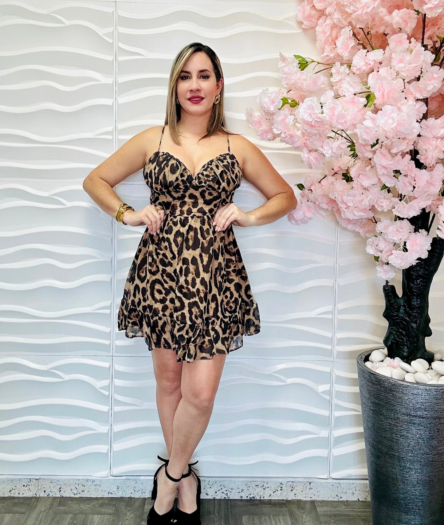 Animal print dress