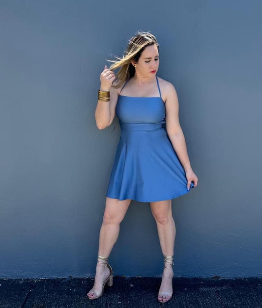 Blue mini Dress